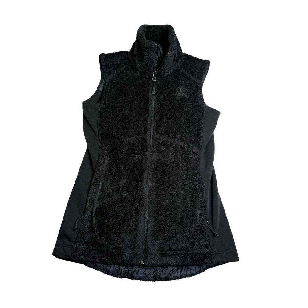 The North Face Osito Fleece Vest Women XS Black Excellent Full Zip Soft Shell